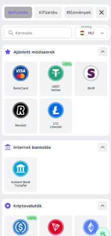 Bejelentkezés és pénztár
